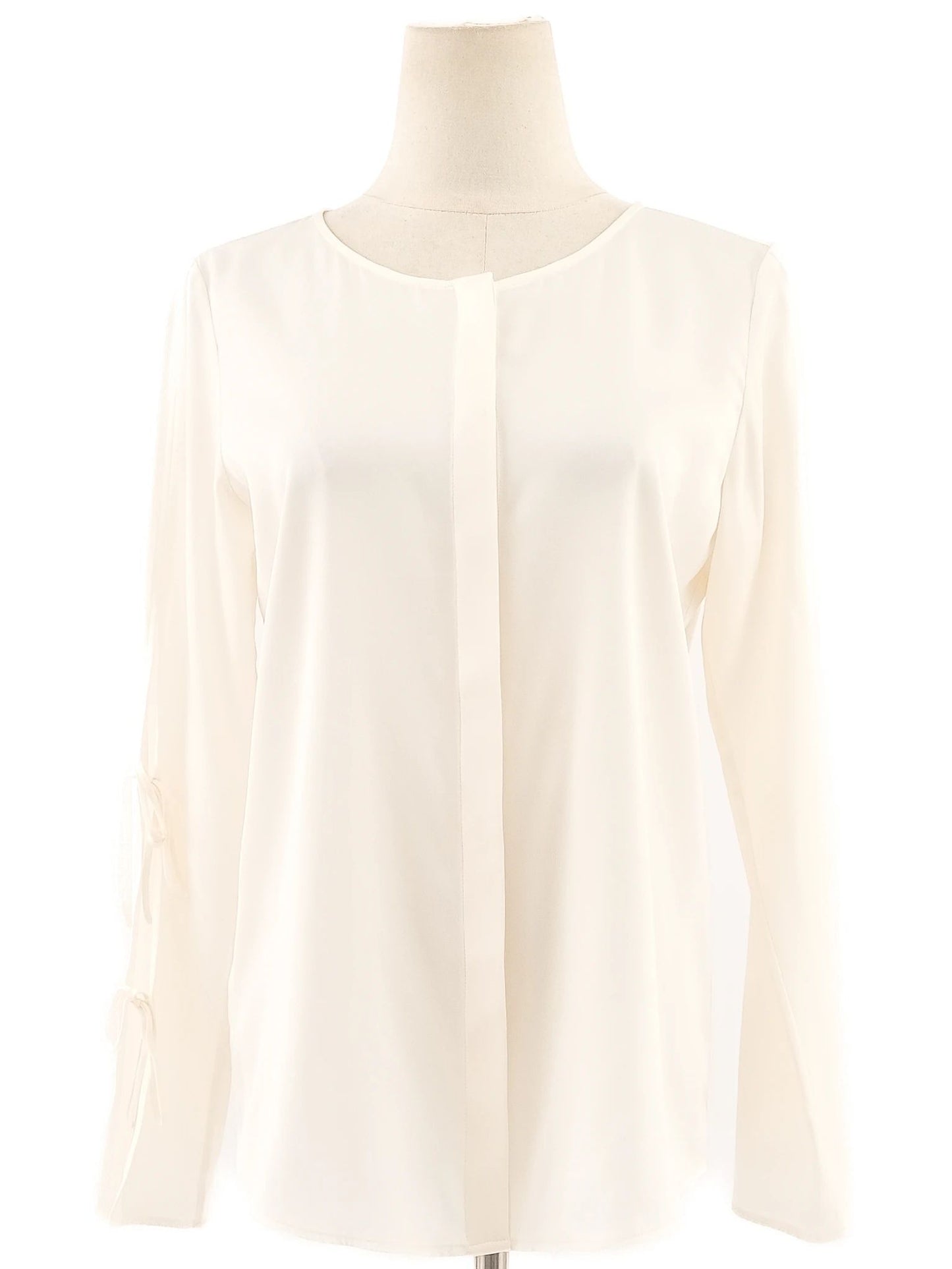 excellent hugo boss yellow silk blouse long sleeve xs