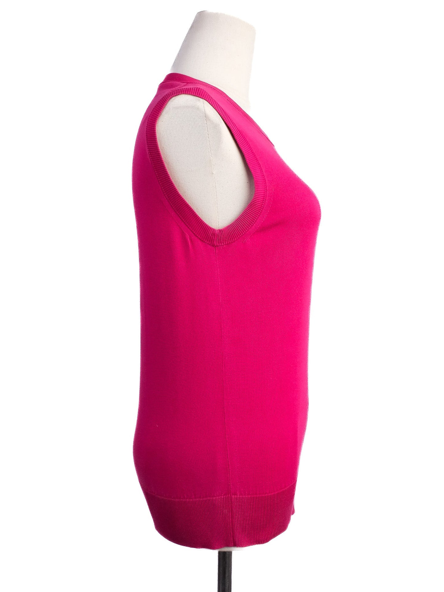 excellent dolce gabbana pink silk sleeveless top size s