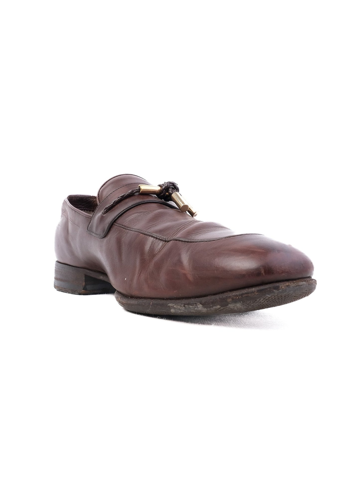 excellent tom ford orange leather loafers size 39 men