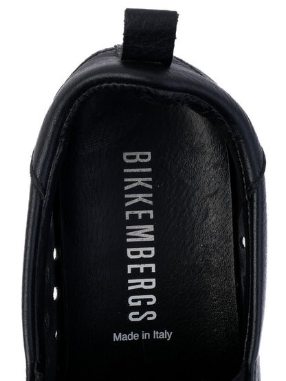 Excellent Bikkembergs Black Leather Women’s Shoes Size 37