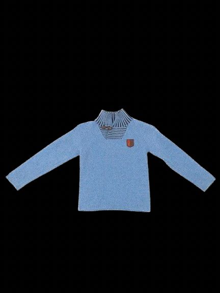 excellent i pinco pallino blue wool sweater for kids, size 6