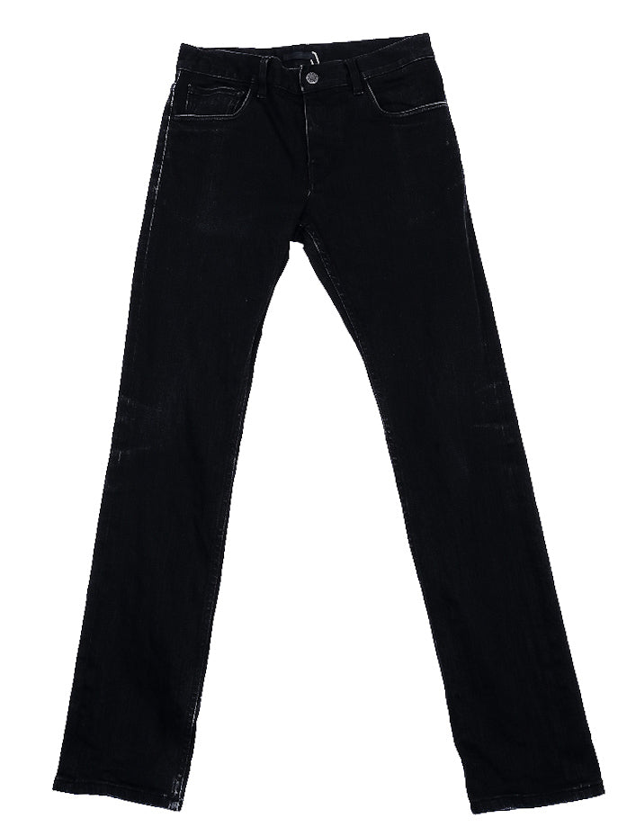 excellent prada black cotton jeans women's size n/a