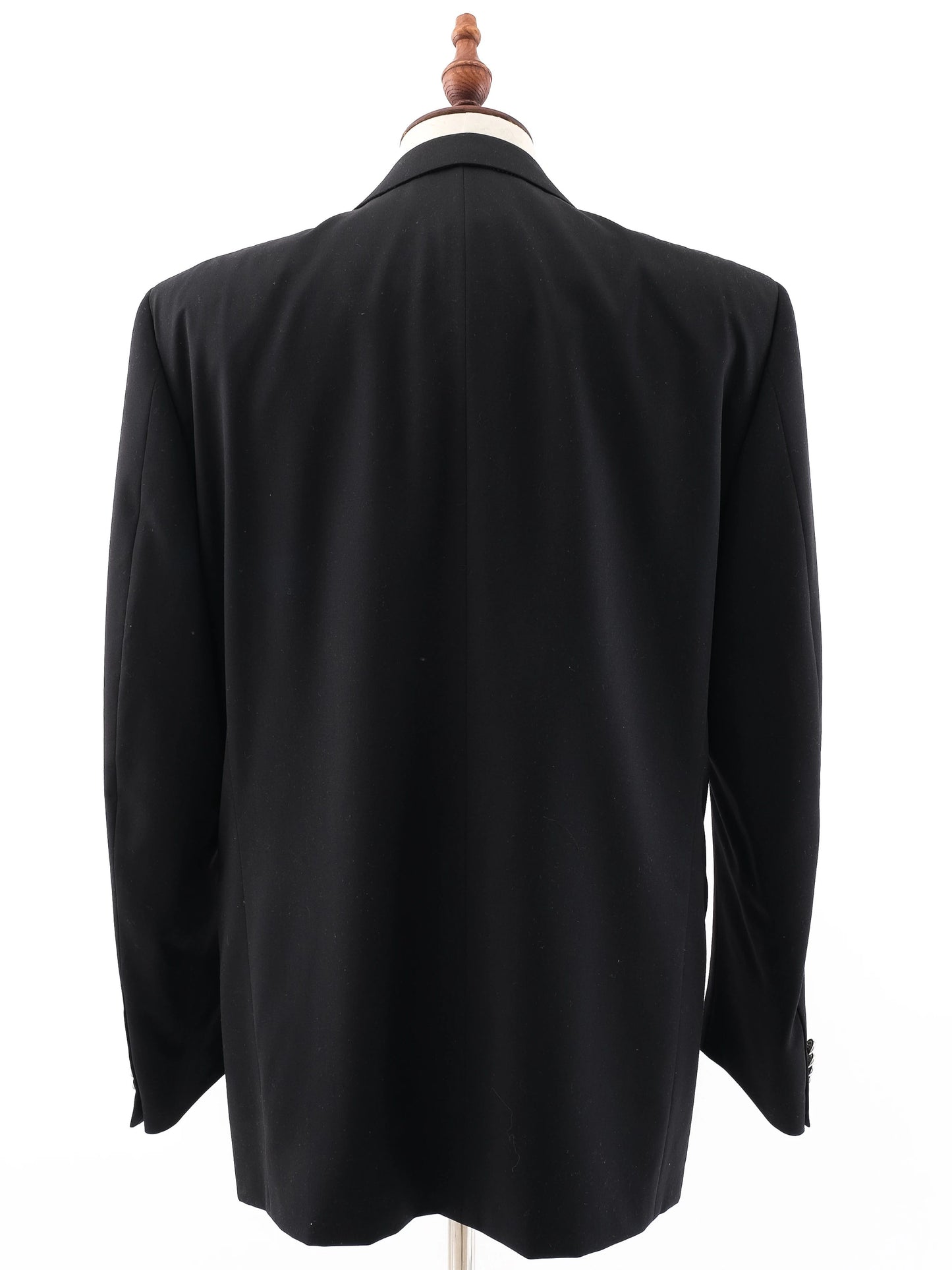 perfect ermenegildo zegna black wool suit size xl for men