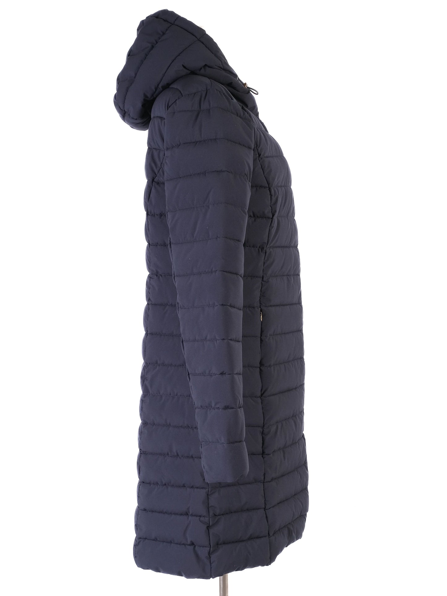 excellent ralph lauren blue quilted puffer coat size m