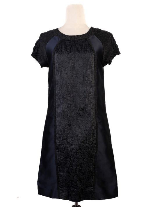 Excellent MAX&Co Blue Wool Short-Sleeved Dress Size XS