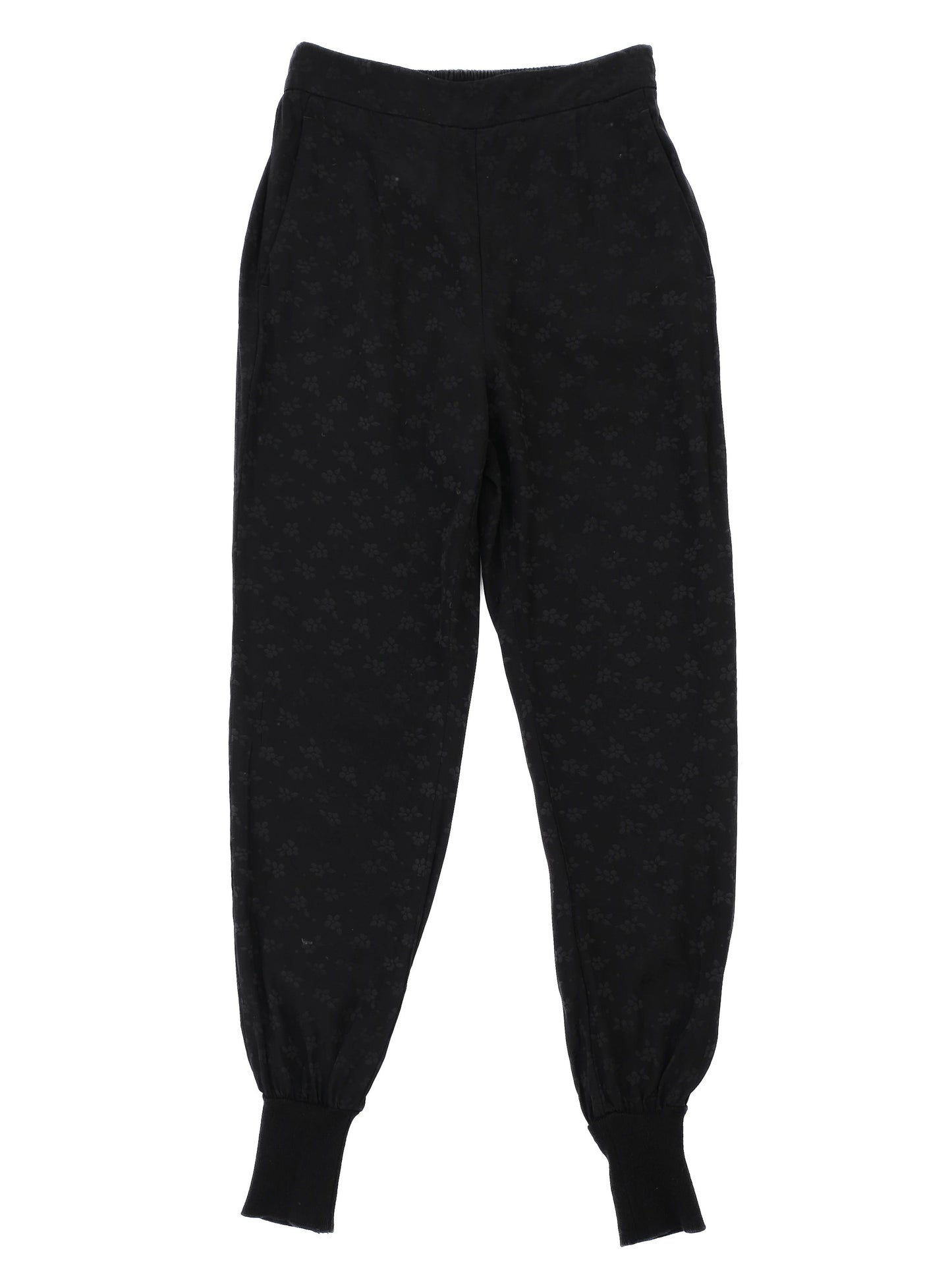 excellent stella mccartney black viscose sweatpants size xs