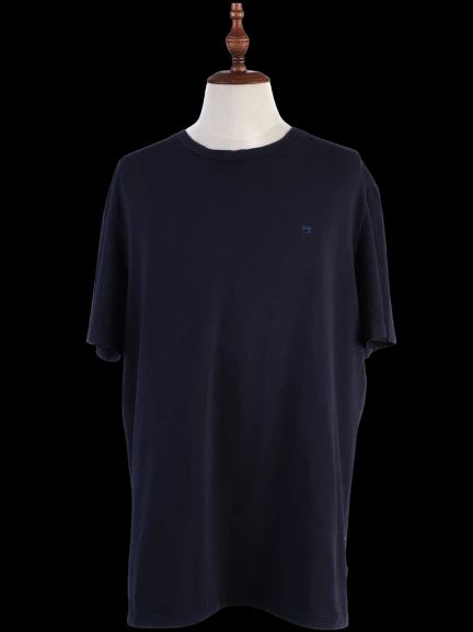excellent scotch&soda men's blue t-shirt size xl elastane
