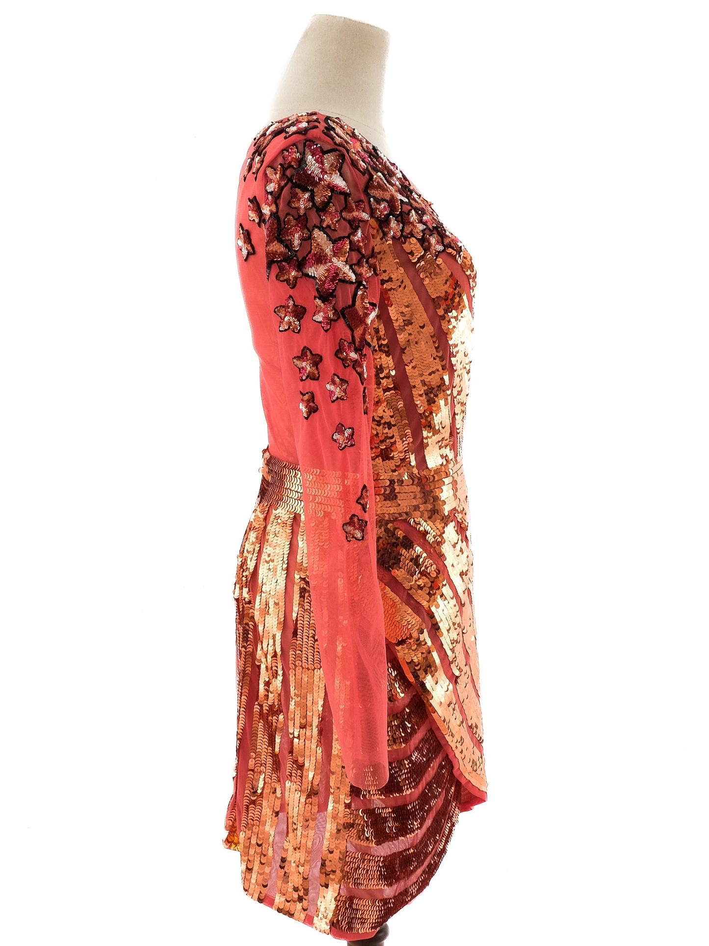excellent elisabetta franchi pink one-shoulder dress size m