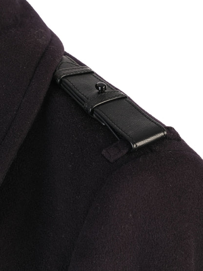 Excellent Burberry Black Wool Peacoat Double-Breasted Size S