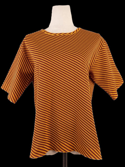 EXCELLENT Dries Van Noten Women's Short-Sleeved Shirt Size S Orange