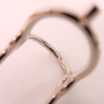 Hermes Kim Scarf Ring Silver Other Metal