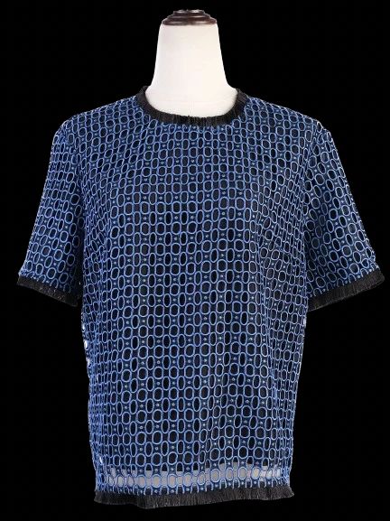 sportmax excellent condition blue polyester women's top size m