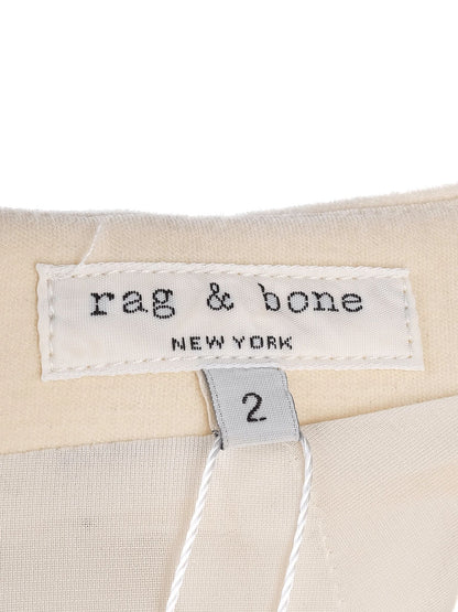 Average Rag&Bone Yellow Wool Dress XS with Textured Panels