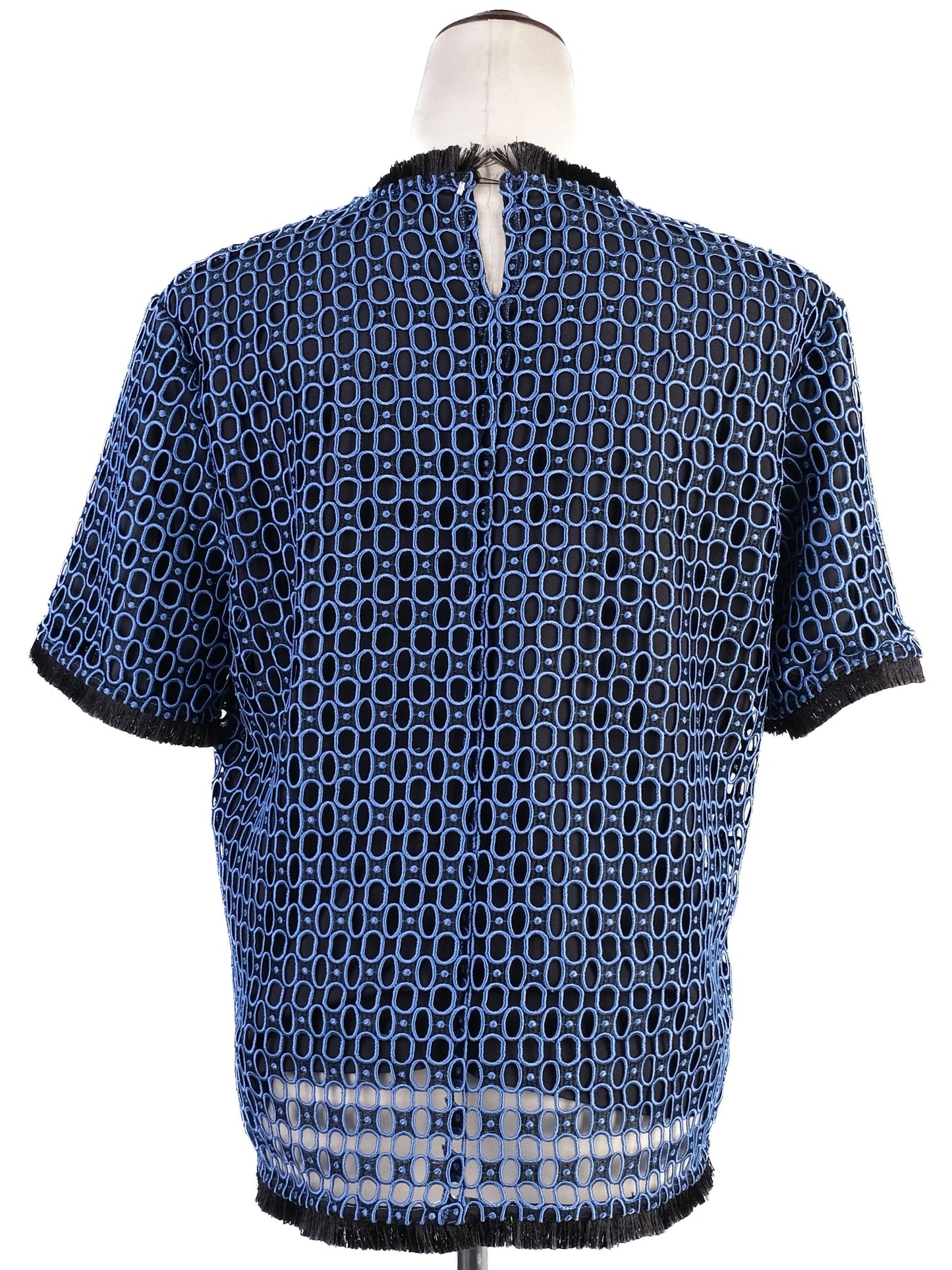 sportmax excellent condition blue polyester women's top size m