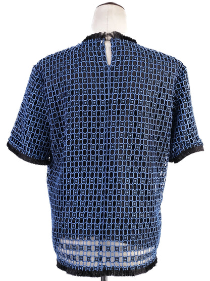 Sportmax Excellent Condition Blue Polyester Women's Top Size M