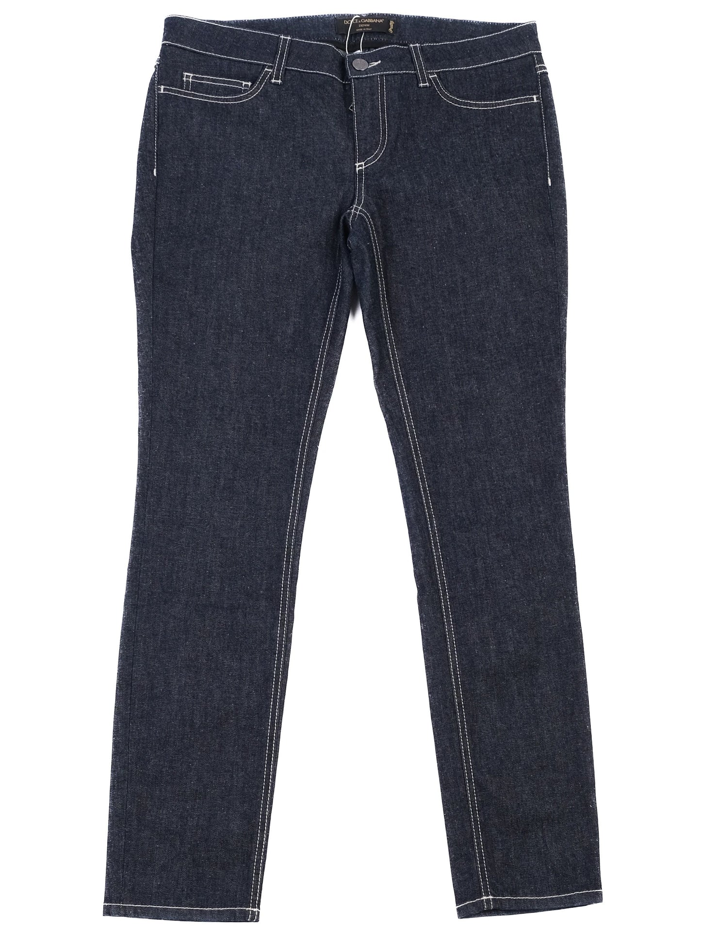 excellent dolce gabbana blue denim jeans women made in italy