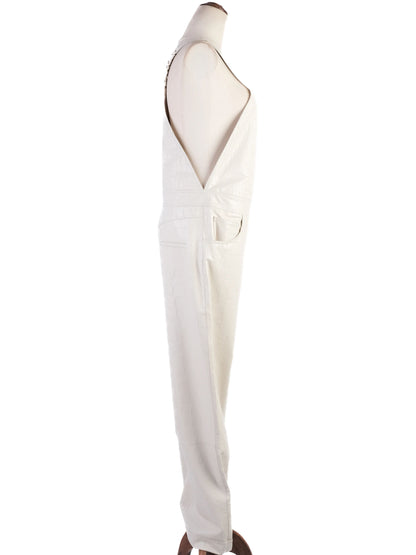 Excellent Nanushka Gray Viscose Jumpsuit Size S with Pockets