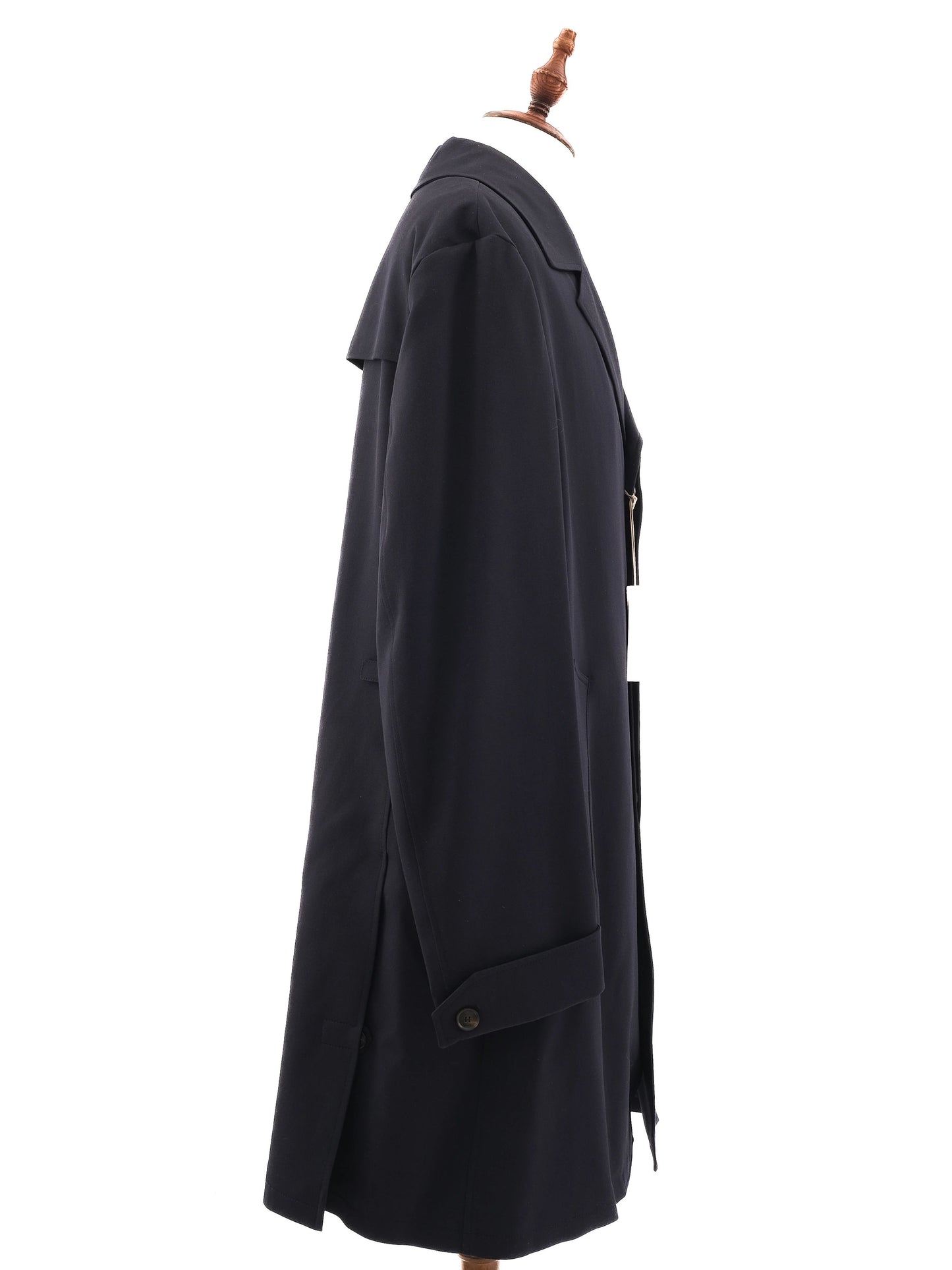 new brioni dark blue wool overcoat size xl for men