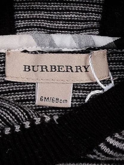 Excellent Burberry Gray Hooded Sweater for Infants Size 6M