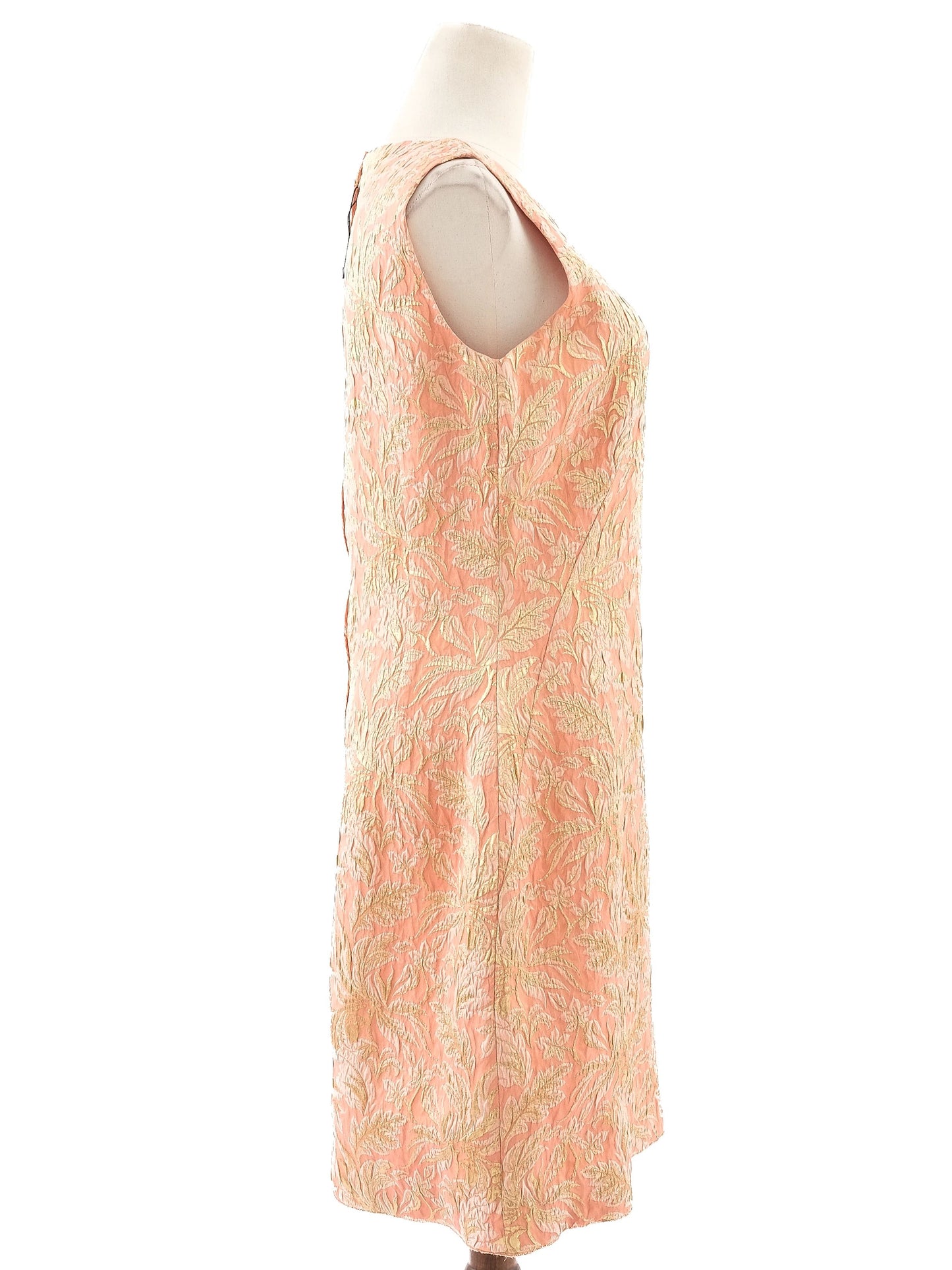 excellent dolce gabbana silk pink sleeveless dress size xl
