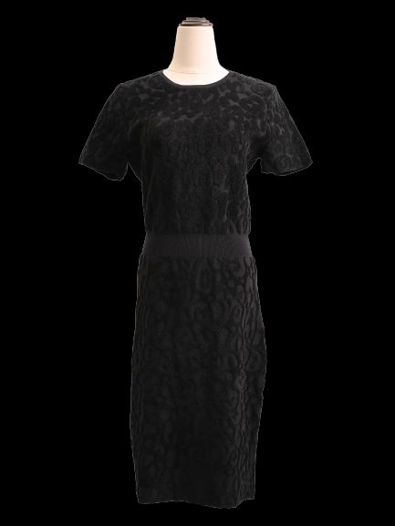 burberry women's black wool dress size m excellent condition
