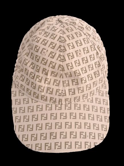 excellent fendi gray cotton baseball cap for kids with logos