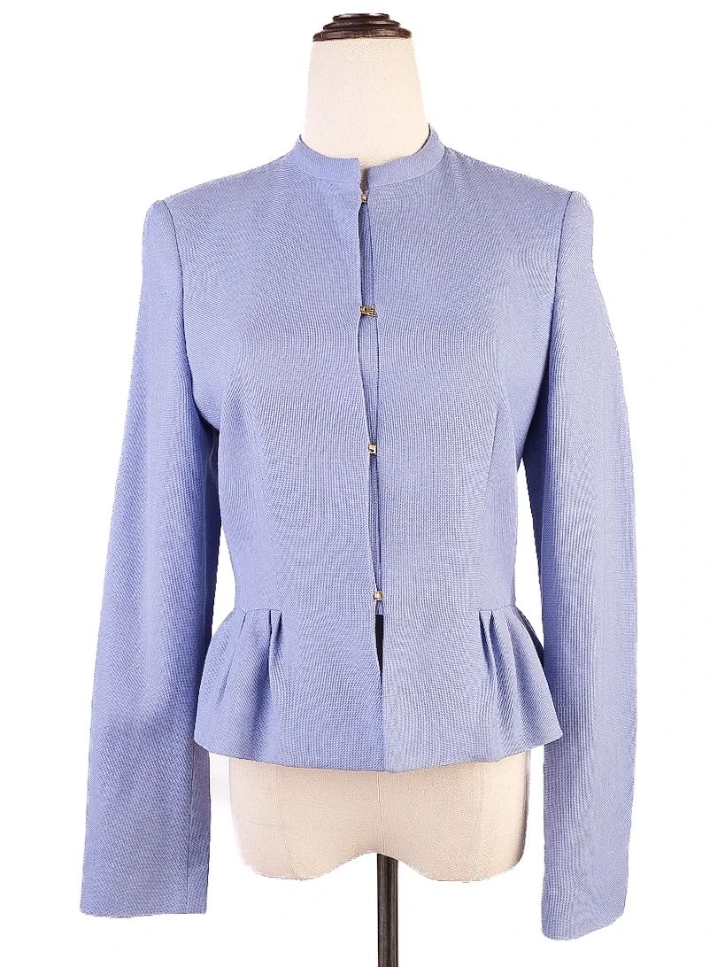 excellent hugo boss women's suit blue cashmere wool size s