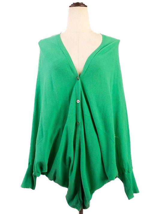 Excellent Paul&Joe Green Cotton Oversized Cardigan Size M