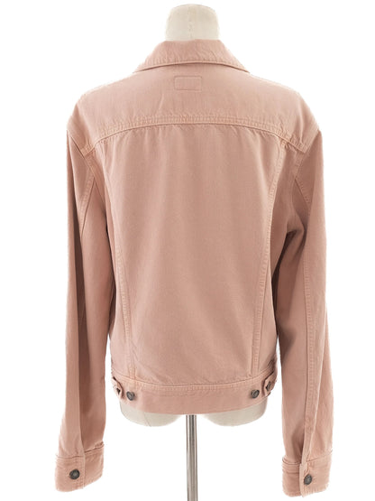 Excellent Yves Saint Laurent Pink Cotton Denim Jacket Size S