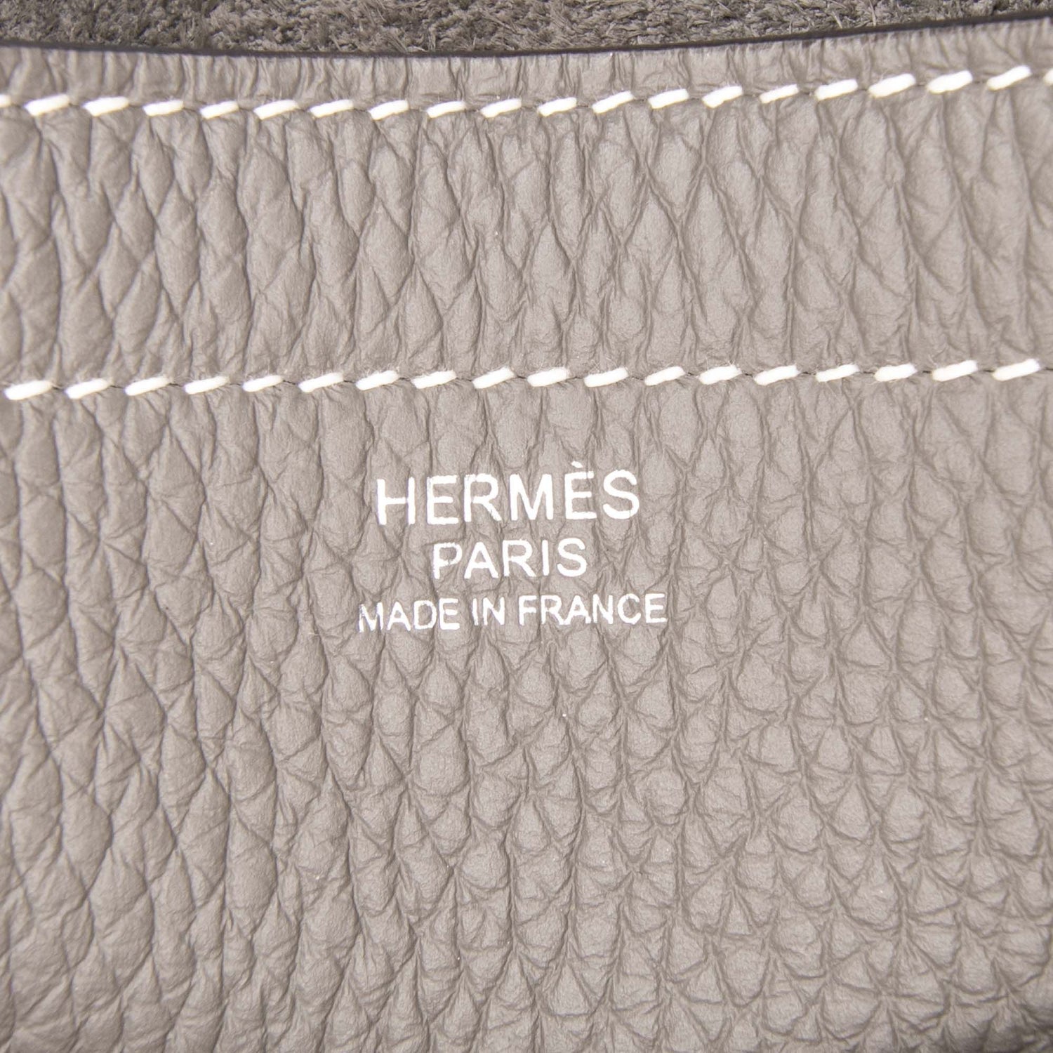 Herm�s Taurillon Clemence Cabasellier 46 Gray