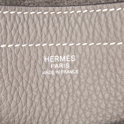 Herm�s Taurillon Clemence Cabasellier 46 Gray