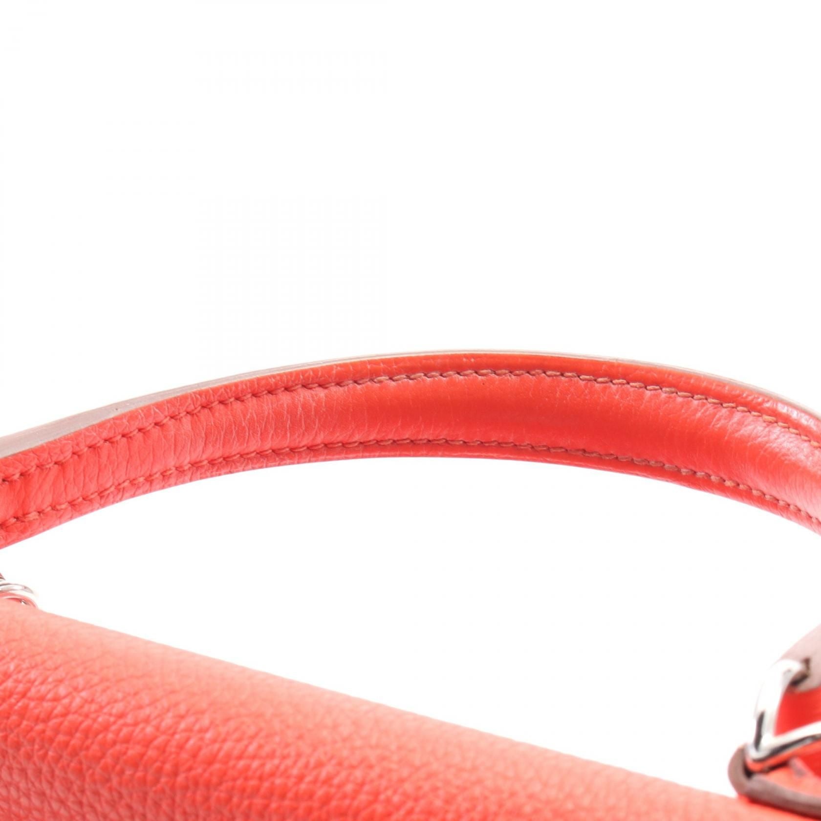 Hermes Kelly 35 Handbag Capucine Brown Togo Leather