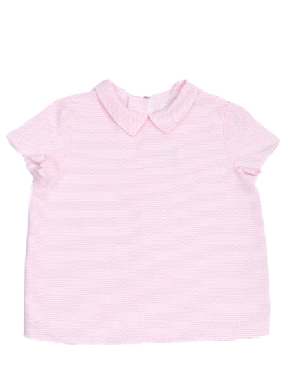 Excellent Bonpoint Pink Short-Sleeved Shirt Size 10 for Kids
