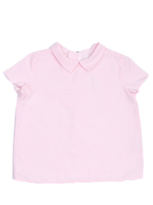 Excellent Bonpoint Pink Short-Sleeved Shirt Size 10 for Kids