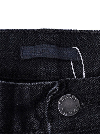 Excellent Prada Black Cotton Jeans Women's Size N/A
