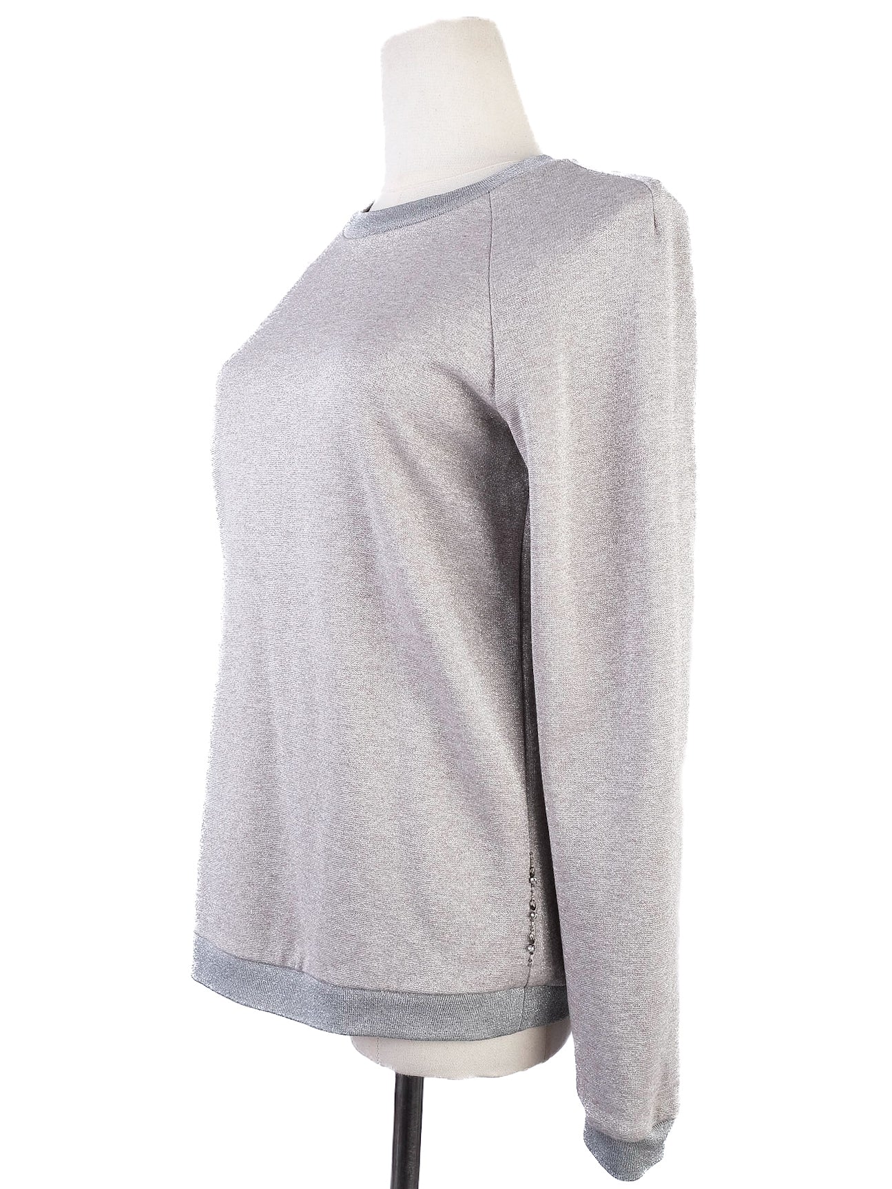 max mara gray womenõs knit top and pants set excellent condition