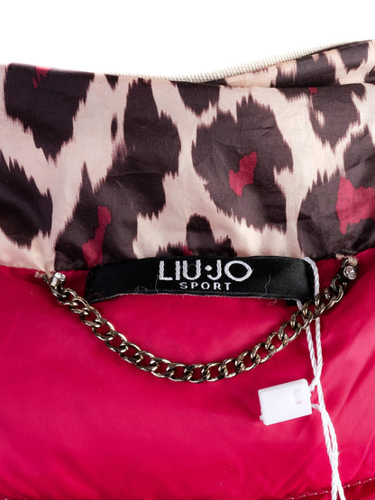 Excellent Liu Jo Short-Sleeve Padded Jacket Leopard Print Size XS