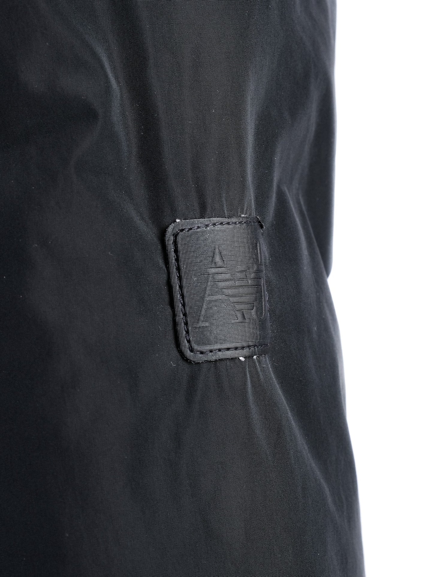 excellent armani jeans black puffy jacket size s with belt