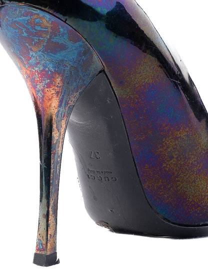 Average Gucci High-Heeled Shoes Combined Leather Size 37