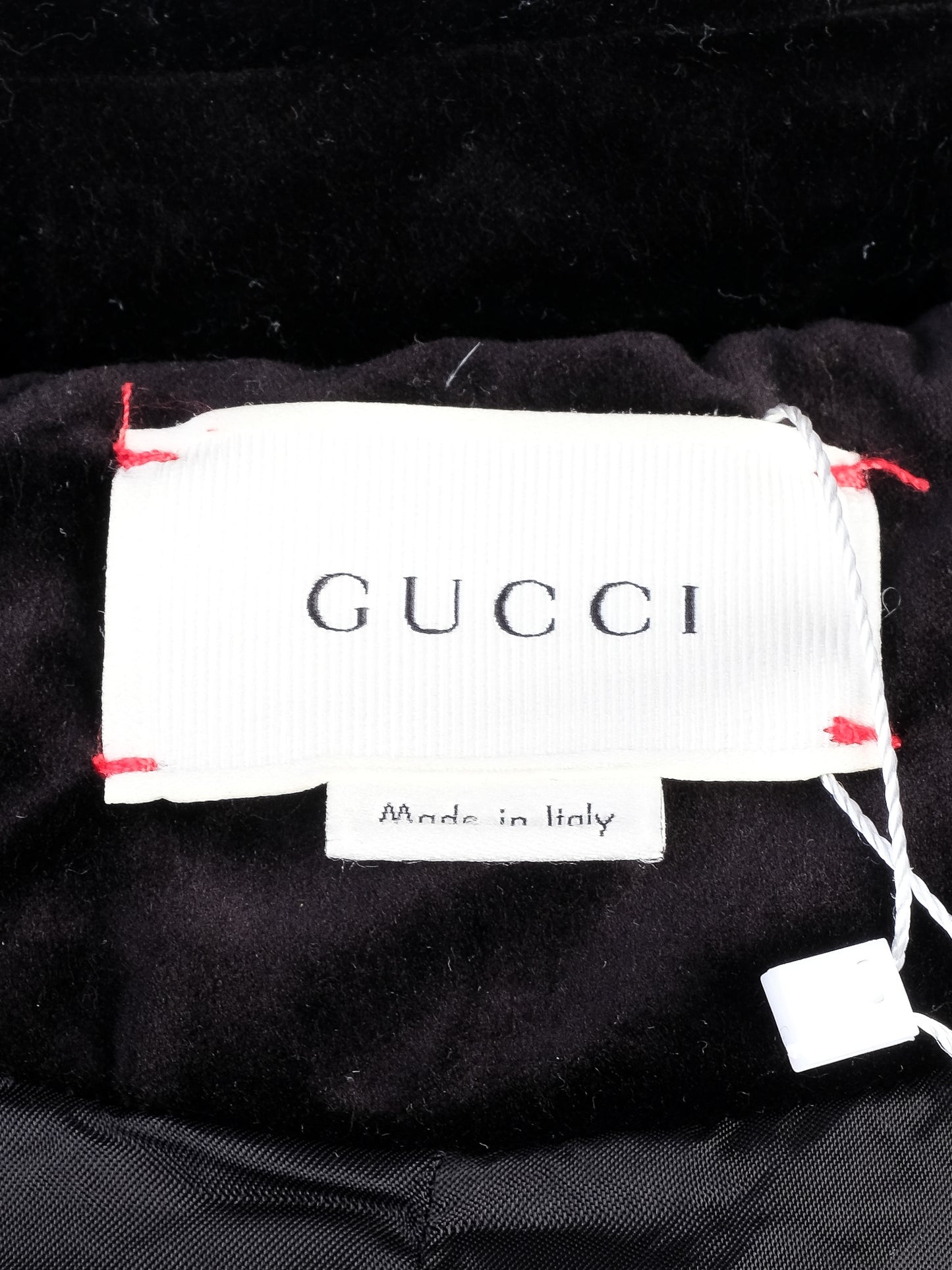 gucci kids black velvet cape with gold detailing size 6