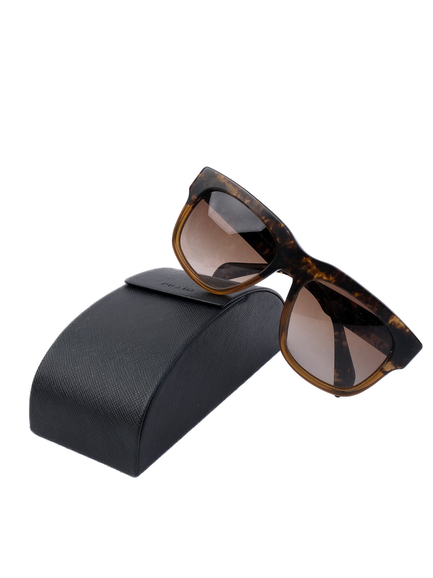 excellent prada tortoiseshell sunglasses brown gradient lenses