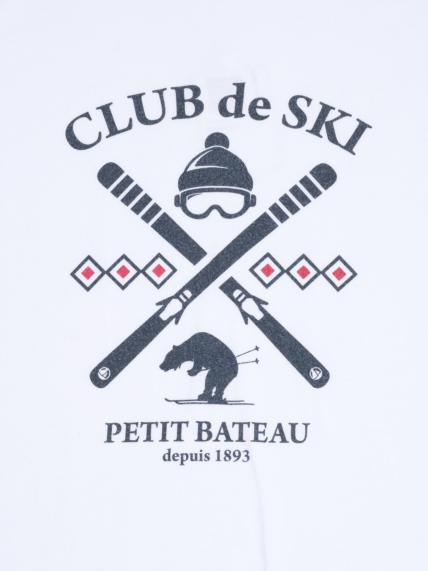 excellent petit bateau white long sleeve t-shirt size 12 - club de ski