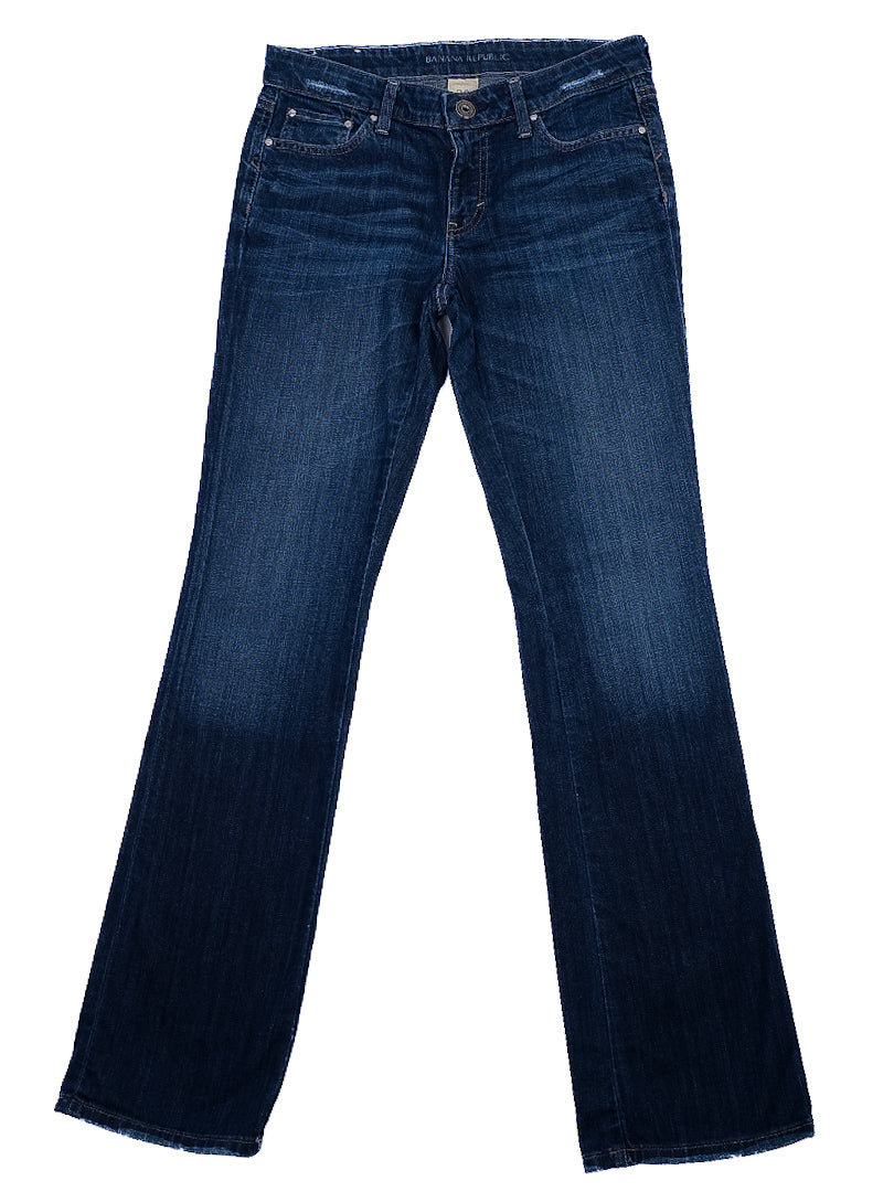 excellent hugo boss women's blue cotton denim jeans size xs