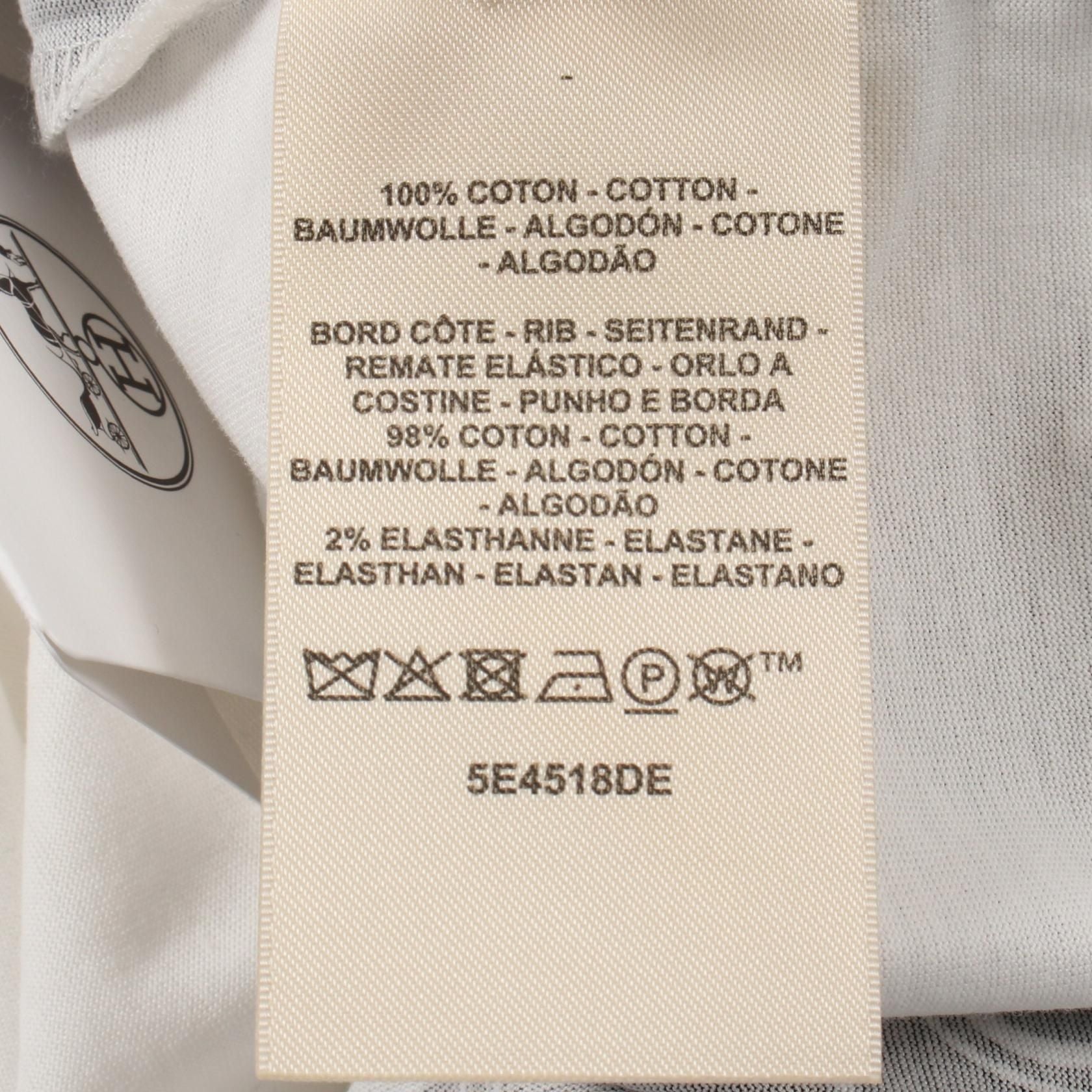 Hermes Coaching Remix Dress White Black Cotton 5e 4518de