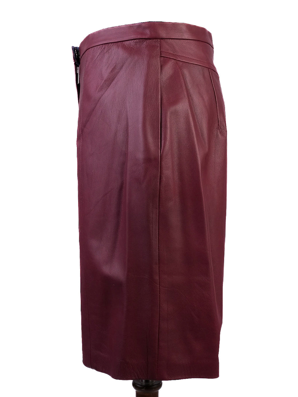 excellent drome red leather two-piece set women size m