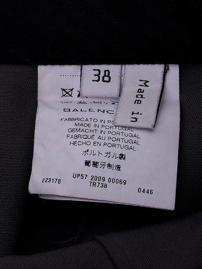 Excellent Balenciaga Gray Cotton Trousers Size S for Women