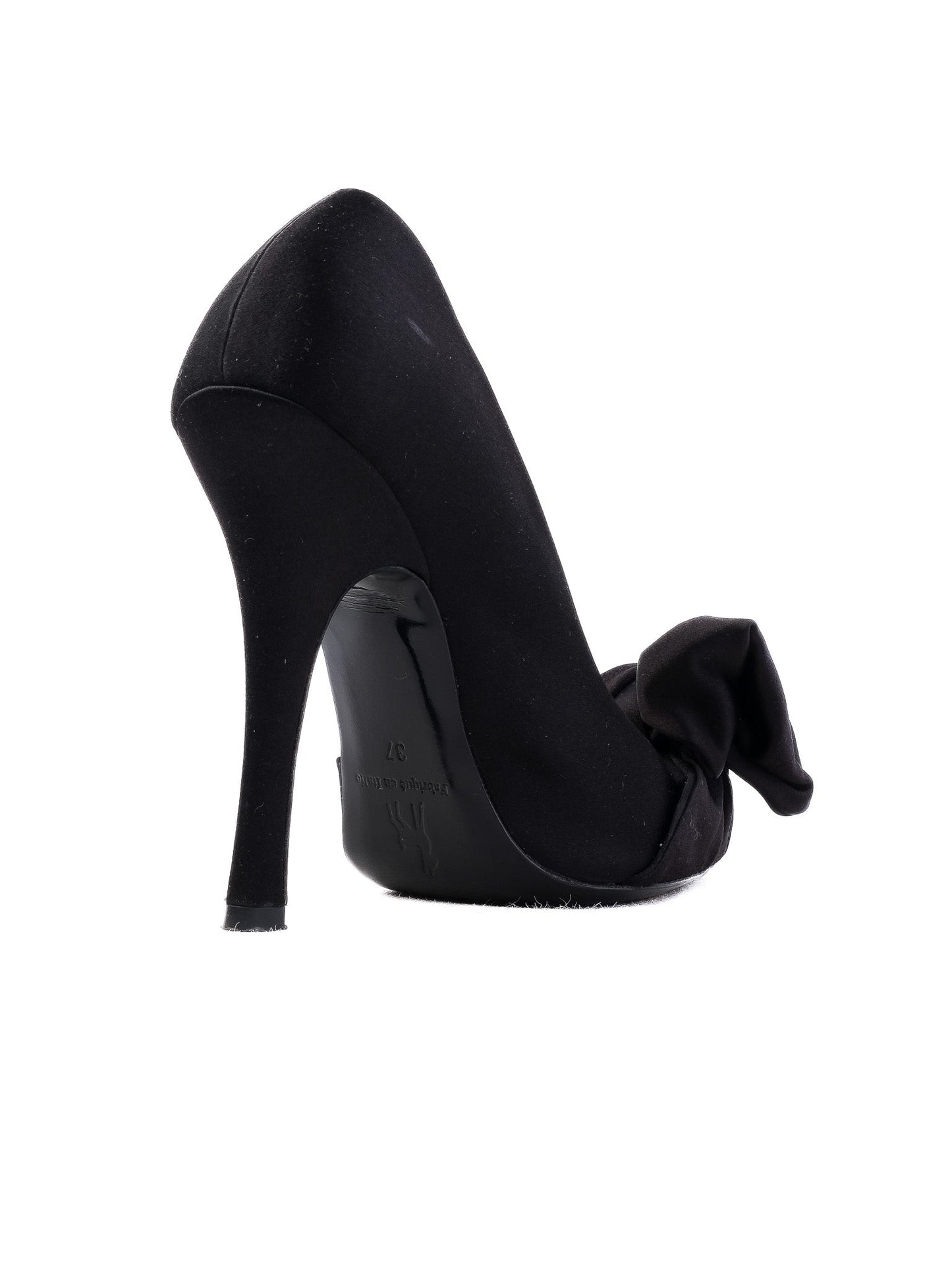 excellent ines de la fressange black stiletto heels size 37