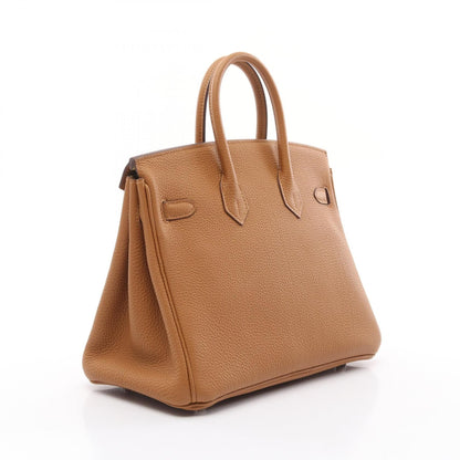 Hermes Birkin 25 Verso Handbag Sesame Brown Togo Leather