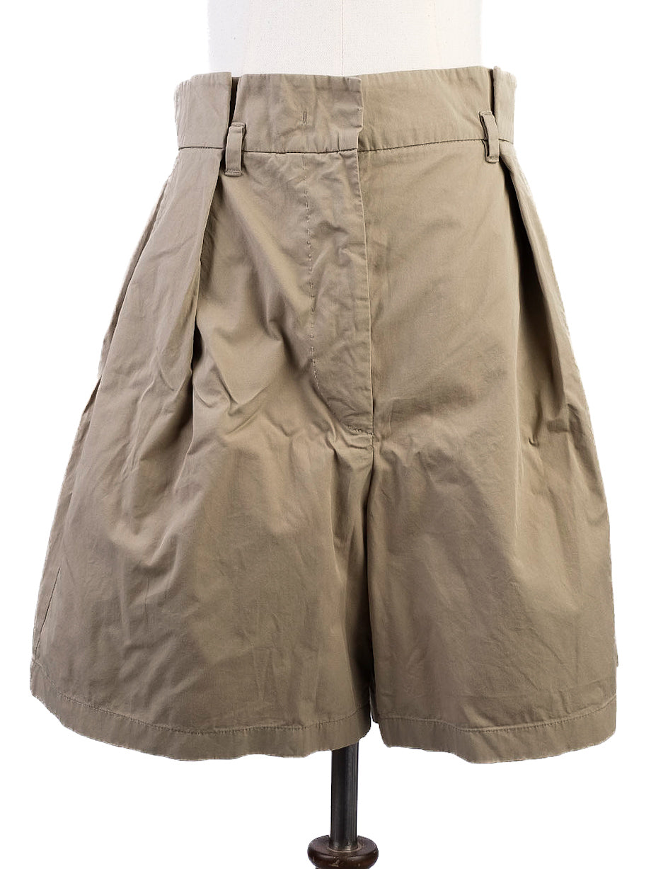 excellent weekend maxmara green cotton jacket & shorts set size l