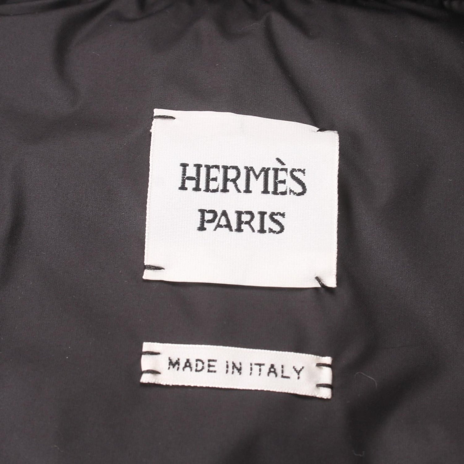 Hermes Down Vest Black Other Polyester 3h 0156da
